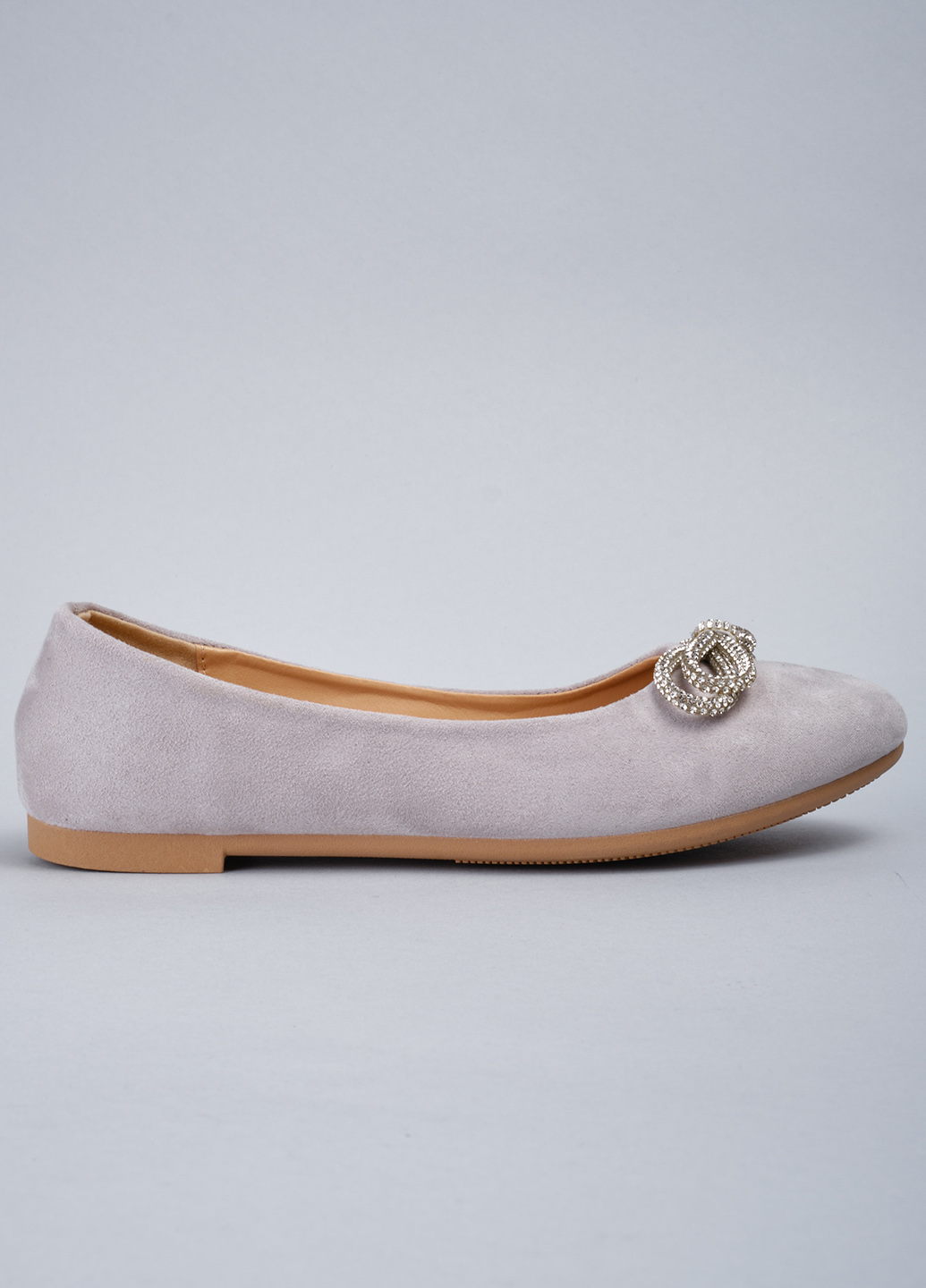 Балетки женские 343557 р.40 (24) Fashion Серый