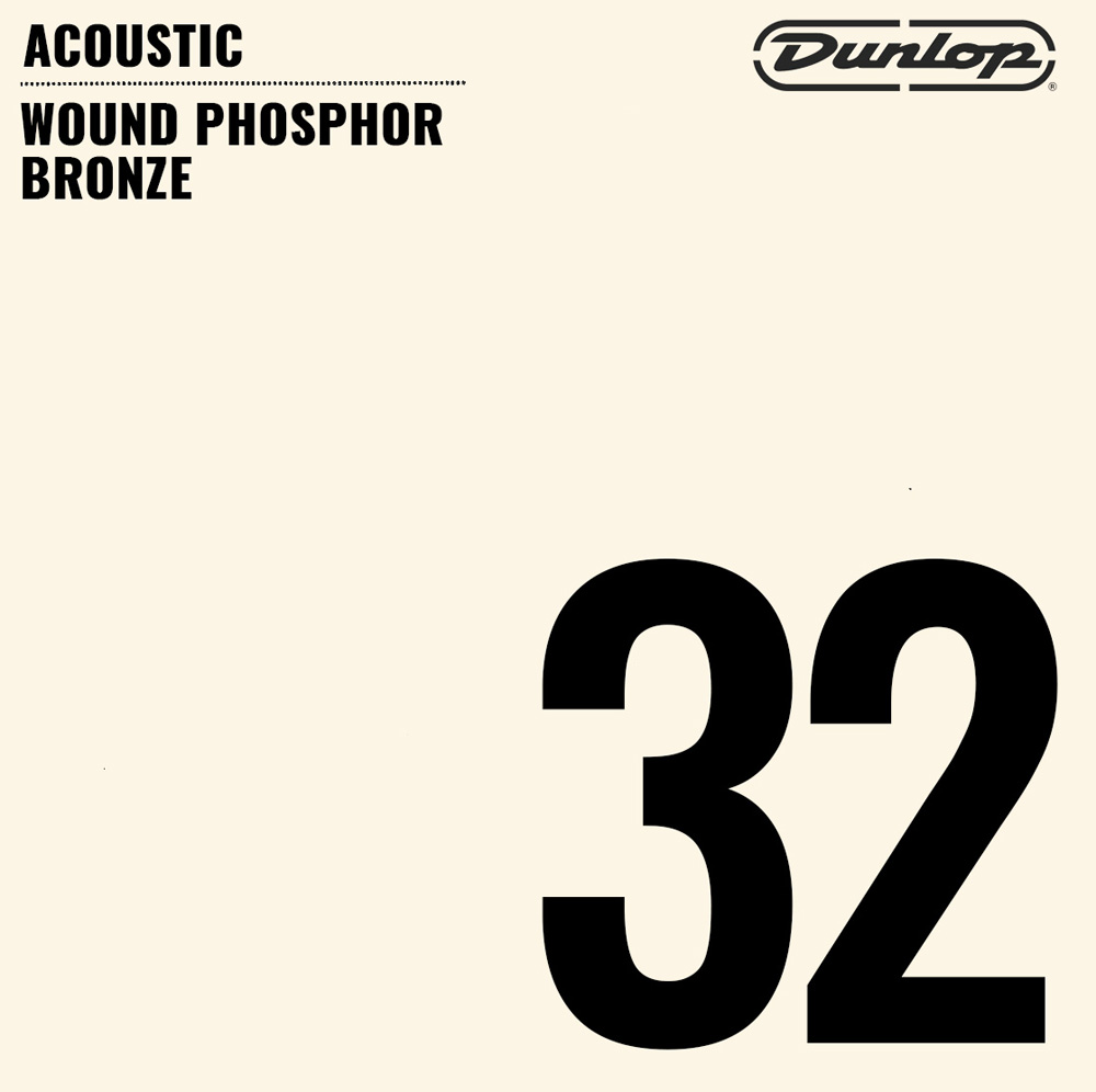 Струна Dunlop DAP32 Wound Phosphor Bronze Acoustic String .032