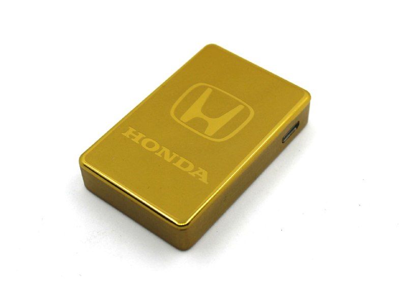 Электроимпульсная USB зажигалка Honda Золотистая (200855)