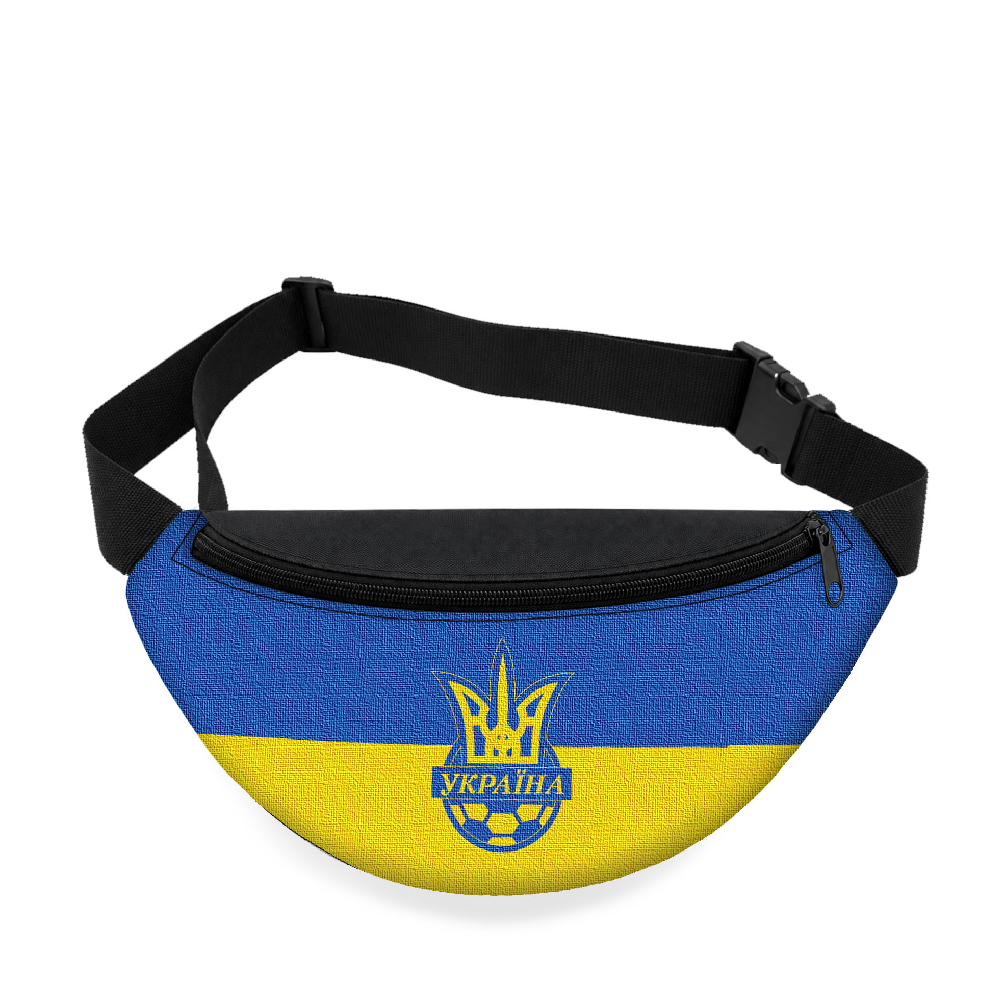 Дитяча бананка з принтом Футбол 32 x 15 x 7,5 см, чорна
