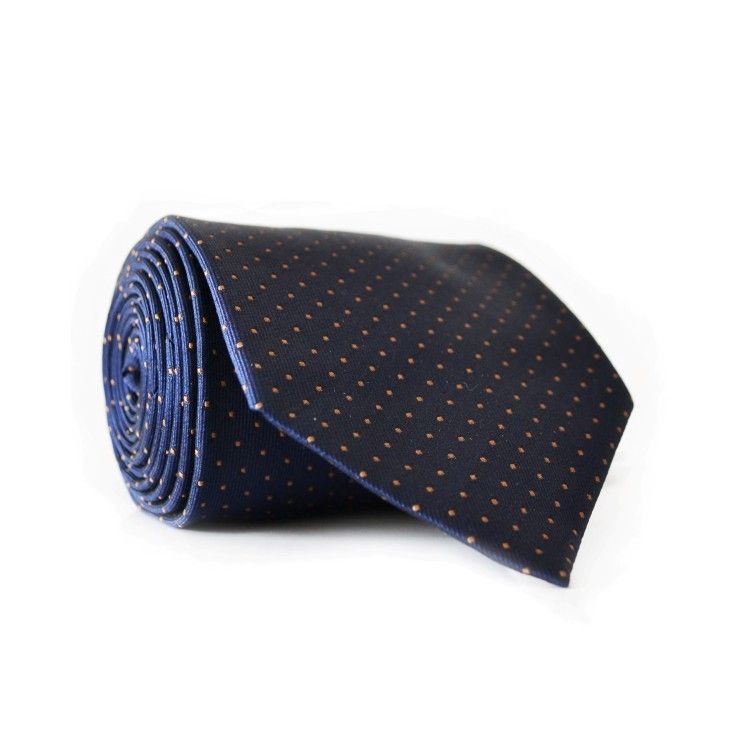 Краватка Чоловічий Синій З Точками Gin-2056