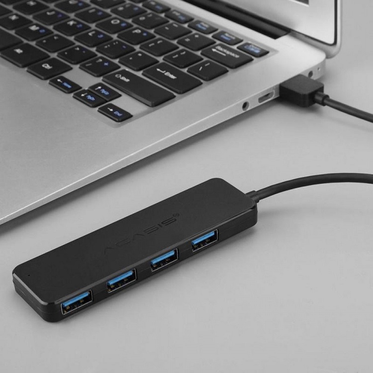 USB hub Acasis AB3-L42 на 4 порта USB 3.0 Черный