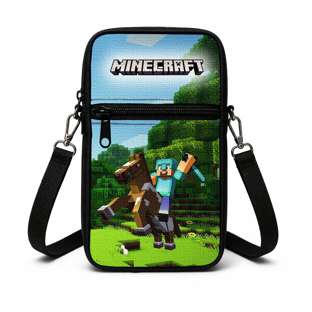 Дитяча сумка через плече з принтом Minecraft 19x10x5 см