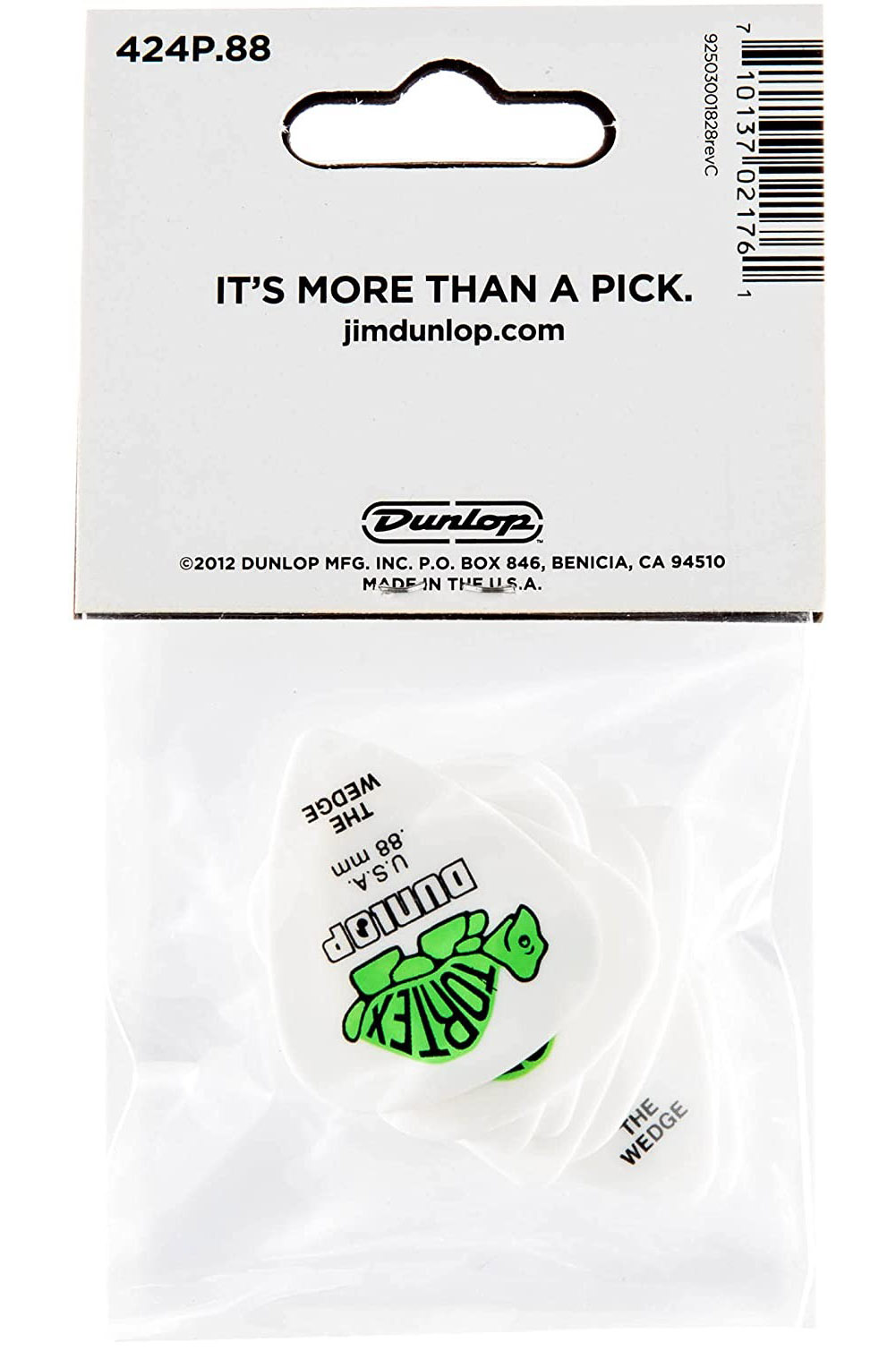 Медиаторы Dunlop 424P.88 Tortex Wedge Player's Pack 0.88 mm