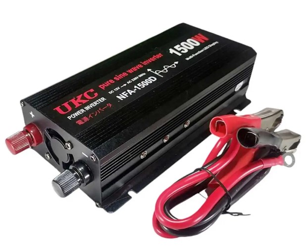 Инвертор для автомобильных аккумуляторов UKC 12V 220V 1500W (2104618317)