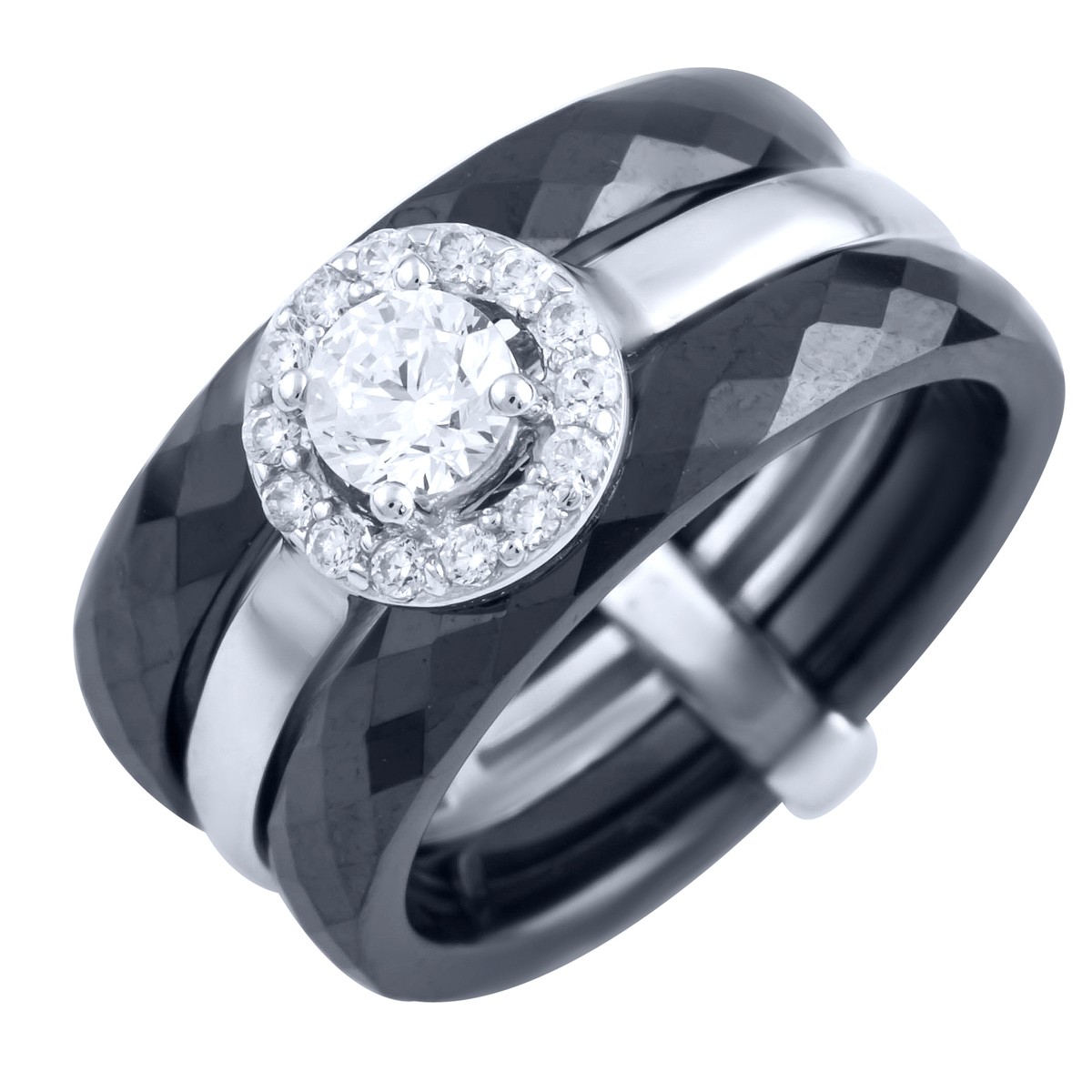 Серебряное кольцо SilverBreeze с керамикой 1903858 18.5 размер