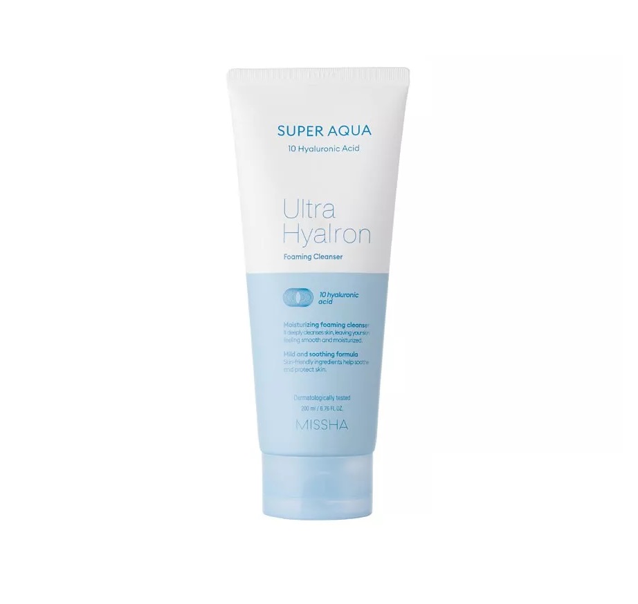 Очищаюча пінка для вмивання Super Aqua Ultra Hyalron Cleansing Foam Missha 200 мл