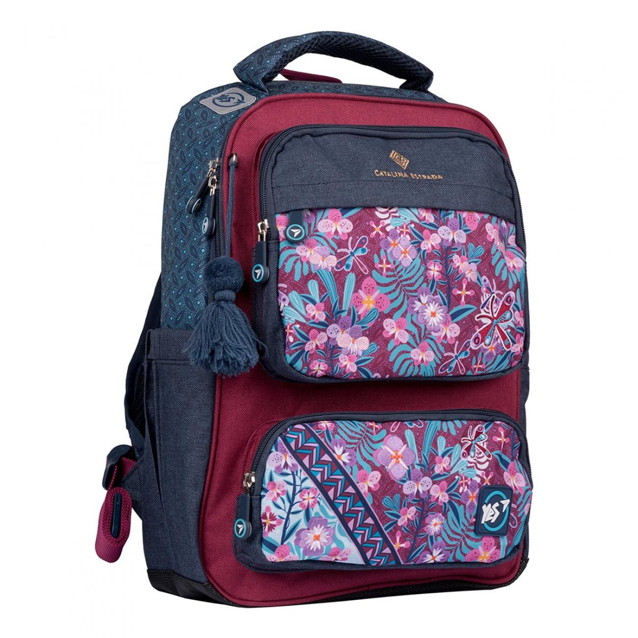 Шкільний рюкзак YES TS-62 Catalina Estrada.Pattern 556251 M Синій