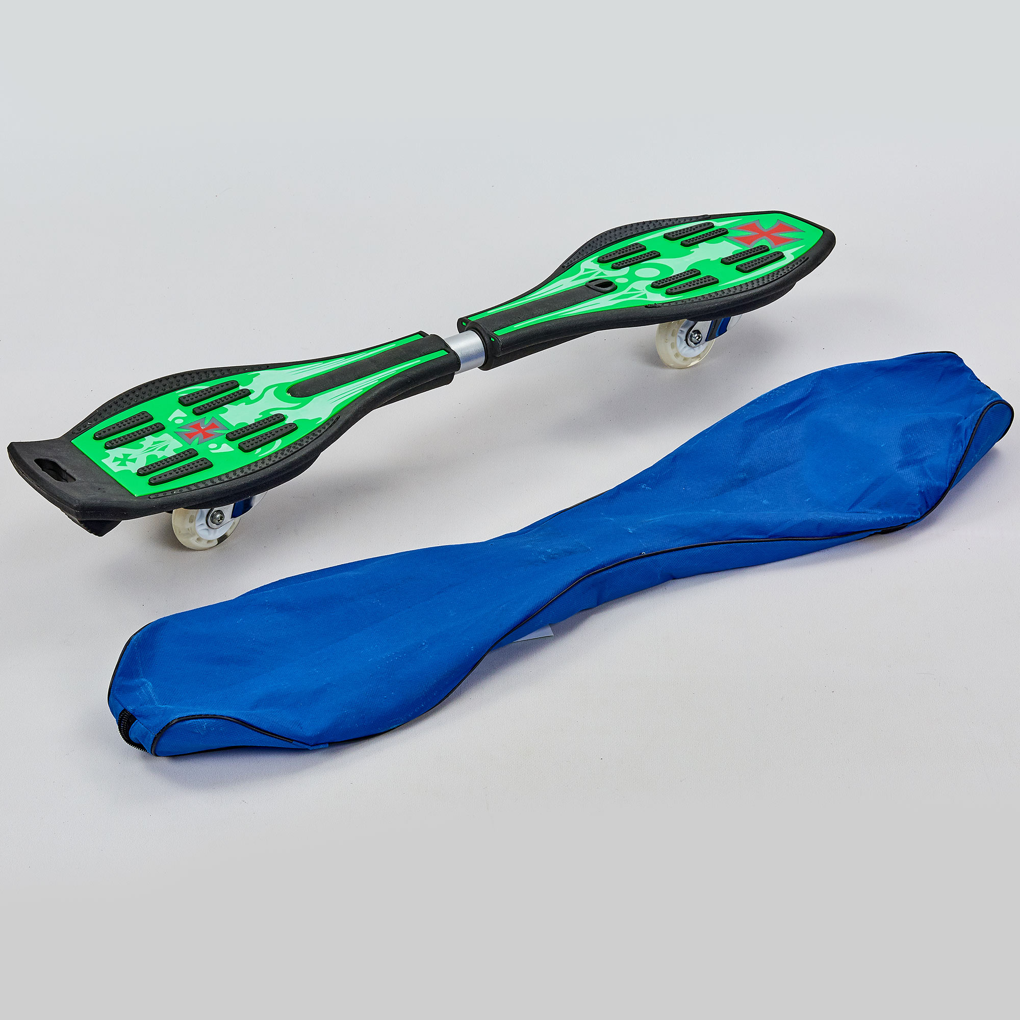 Роллерсерф двухколесный planeta-sport SKULL SK-8833 34 Зеленый