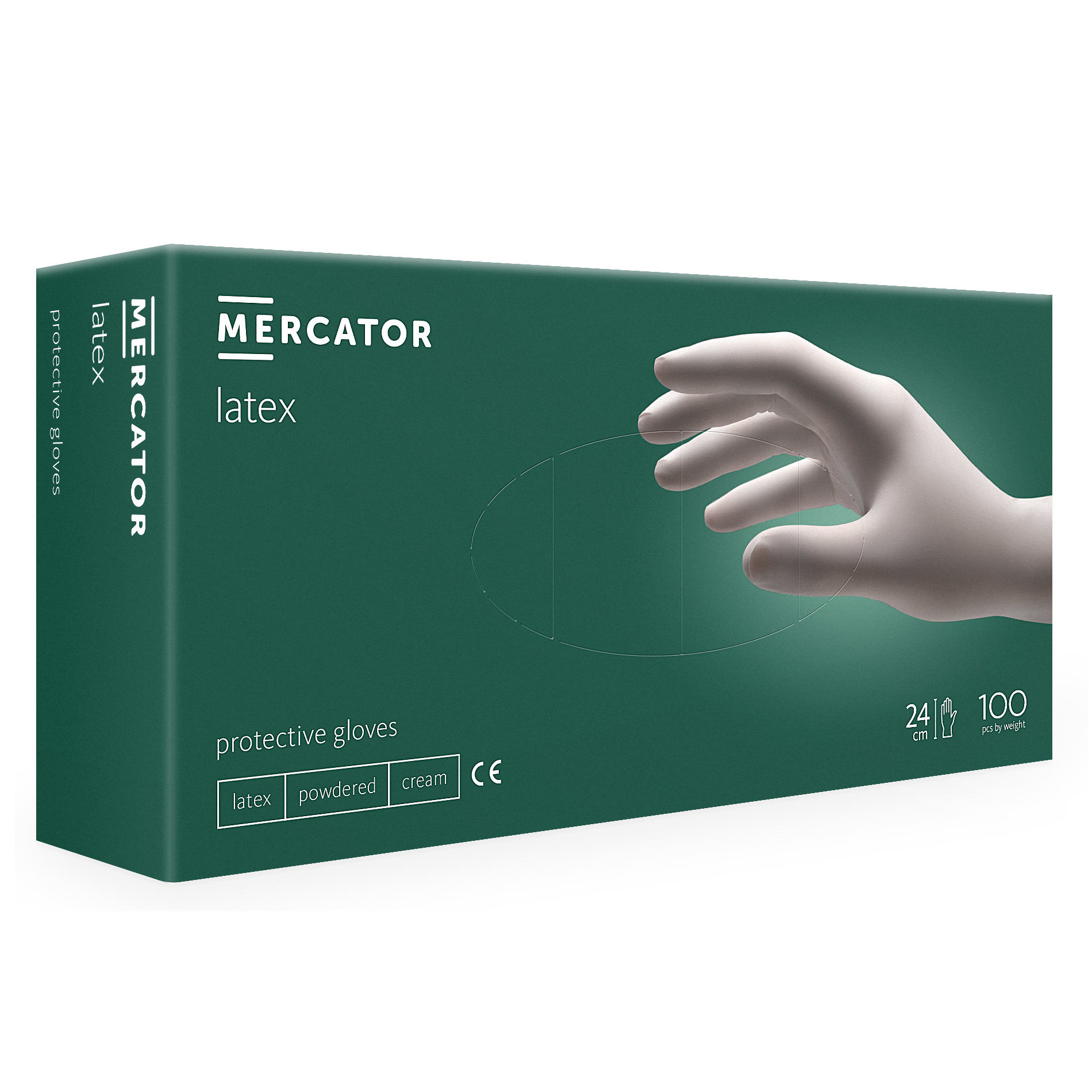 Рукавички латексні MERCATOR XL Білий