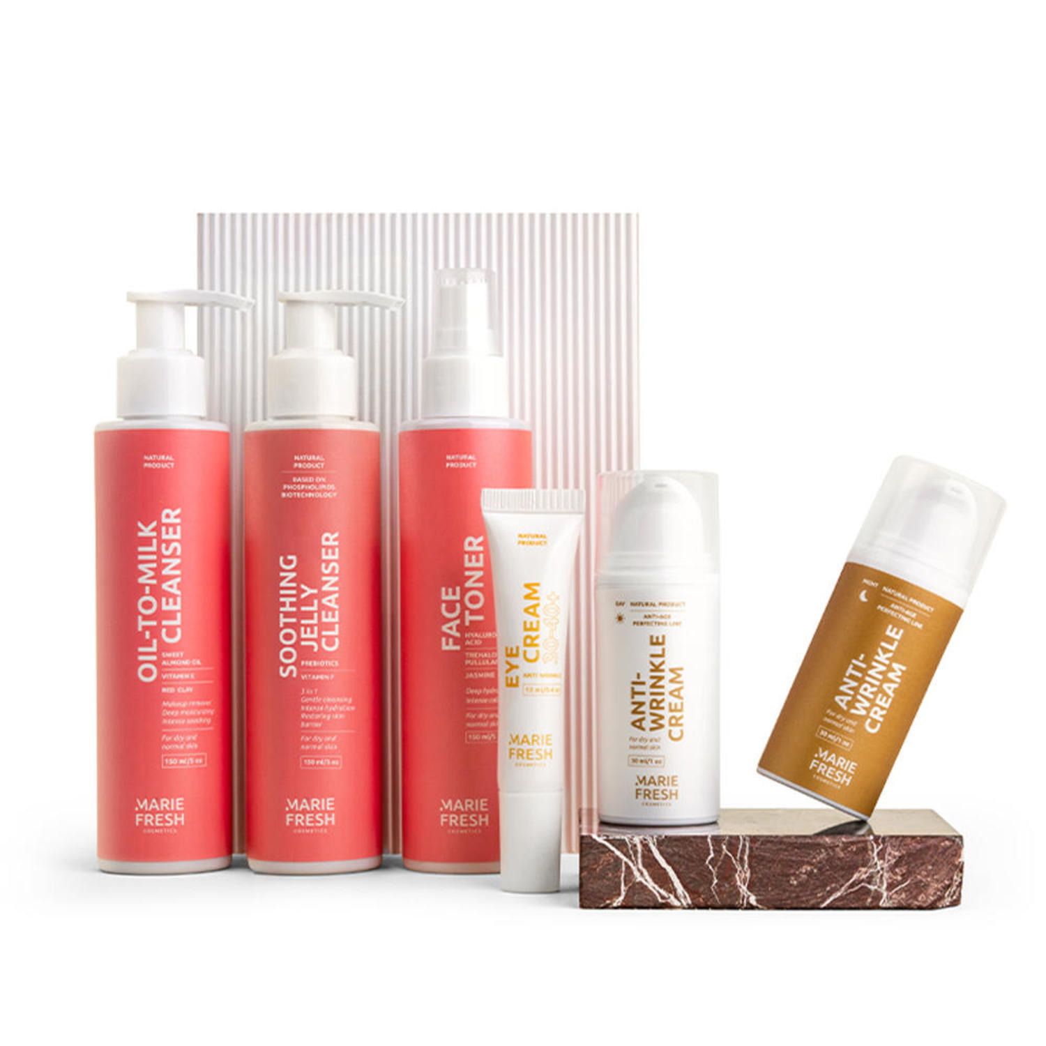 Набор Комплексный уход за зрелой сухой и нормальной кожей Marie Fresh cosmetics 6 шт