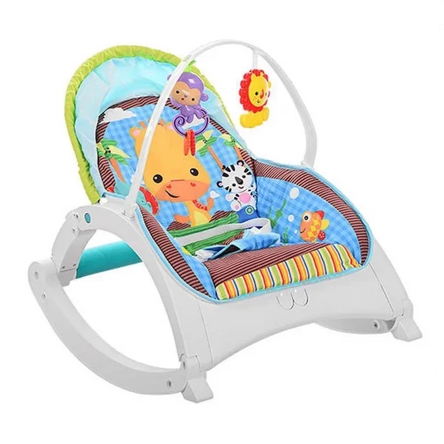 Шезлонг с погремушками Fitch Baby 60х50х70 см Разноцветный  (157129)