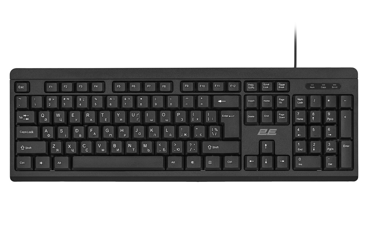 Комплект клавиатура и мышь проводные 2E MK401 USB-A EN/UK Черный