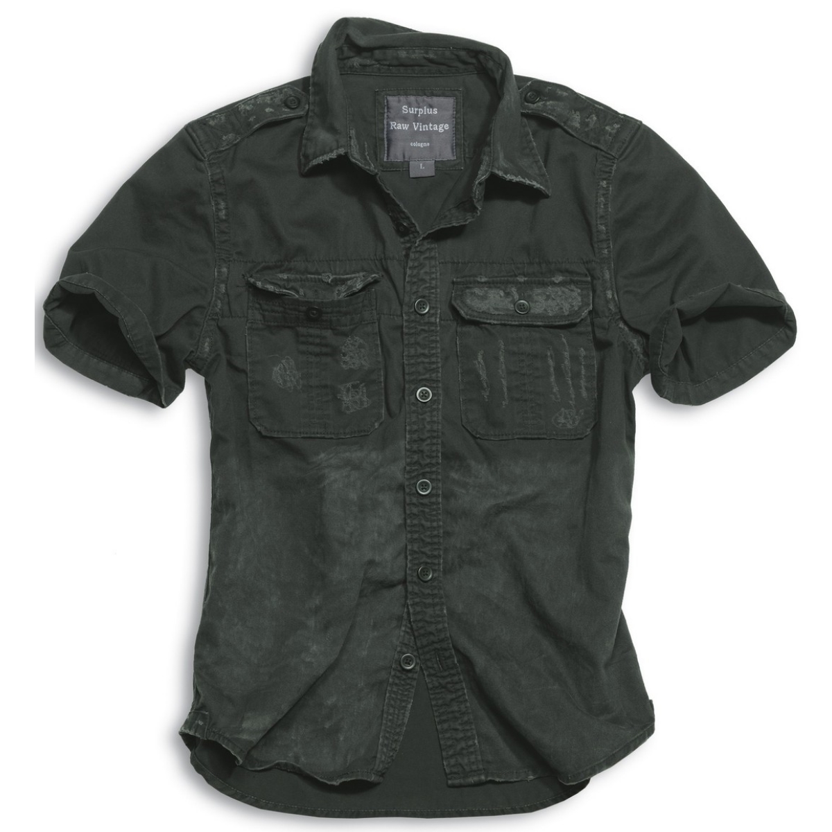 Сорочка Surplus Raw Vintage Shirt BLACK GEWAS M Чорний (06-3590-63-M)