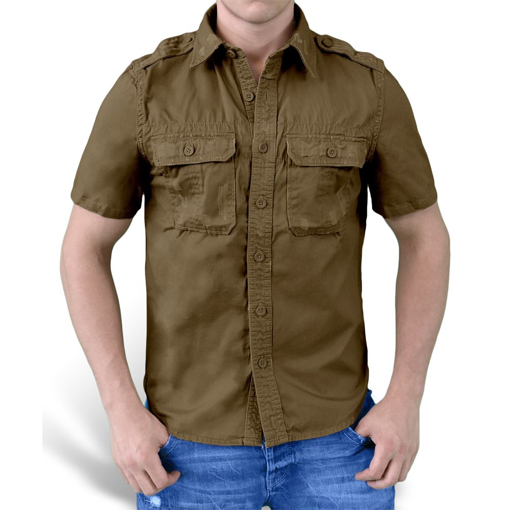 Рубашка Surplus Raw Vintage Shirt Brown S Коричневый (06-3590-05)