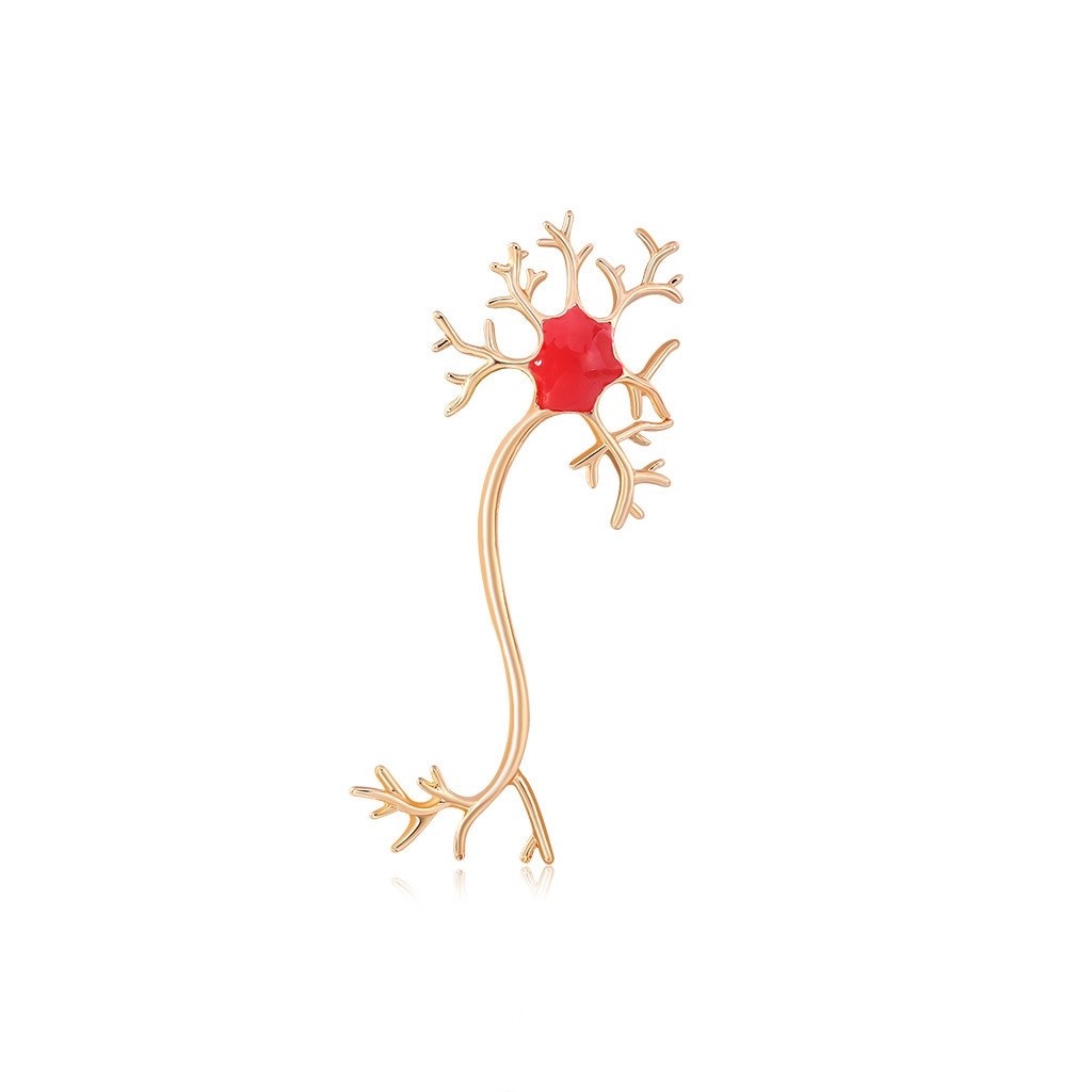 Брошь BROCHE Нейрон золотистая BRBF111618