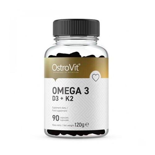 Омега для спорта OstroVit Omega 3 D3 + K2 90 Caps