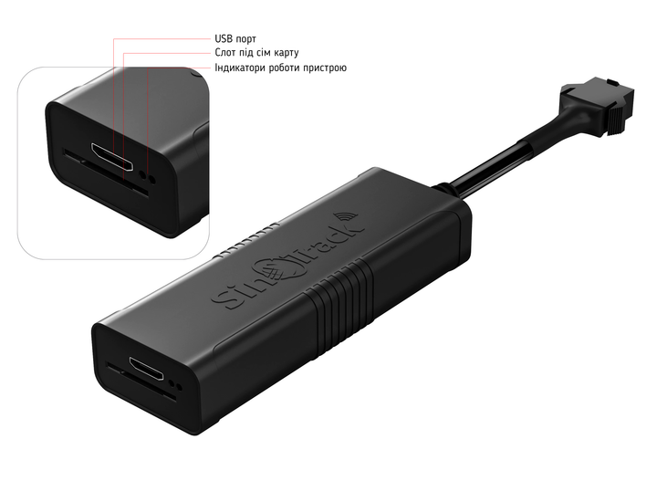 GPS-трекер для отслеживания автомобиля SinoTrack ST901m Black (2303304636)