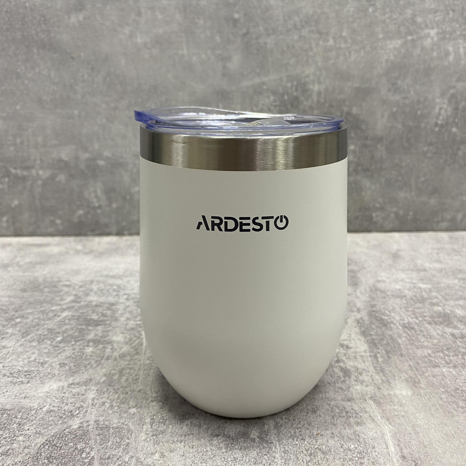 Термокухоль з нержавіючої сталі 350 мл Ardesto Compact Mug AR2635MMW White