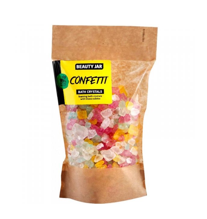 Пенистые кристаллы для ванны Конфетти Beauty Jar 600 г