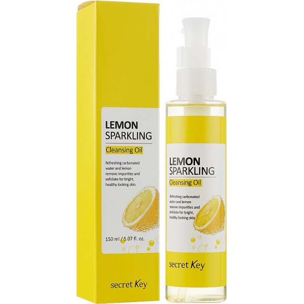 Гидрофильное масло с эффектом осветления Secret Key Lemon Sparkling Cleansing Oil 150 мл (8809305999802)