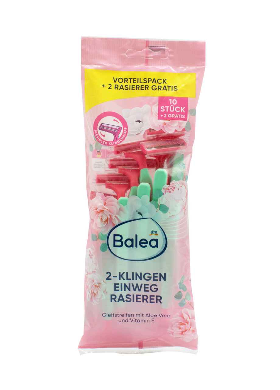 Станки для бритья Balea женские 2 лезвия 10+2 шт