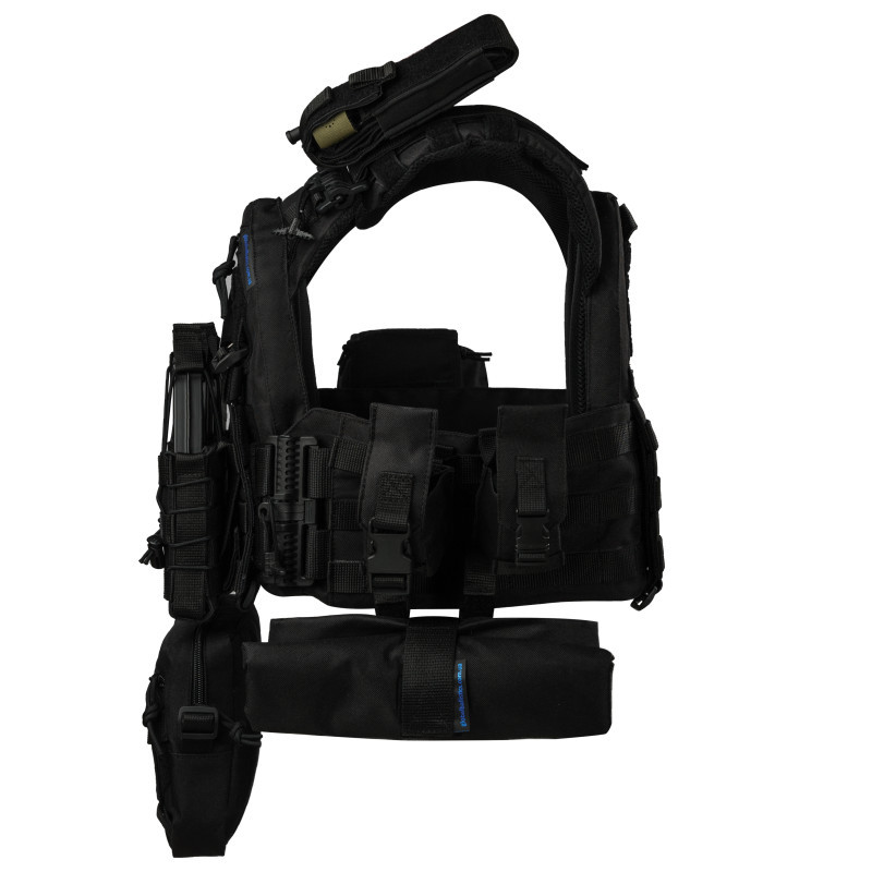 Плитоноска тактическая с быстрым сбросом с подсумками No Brand Warmor Gen.3 Pro Max One Size Черный (2396522337)