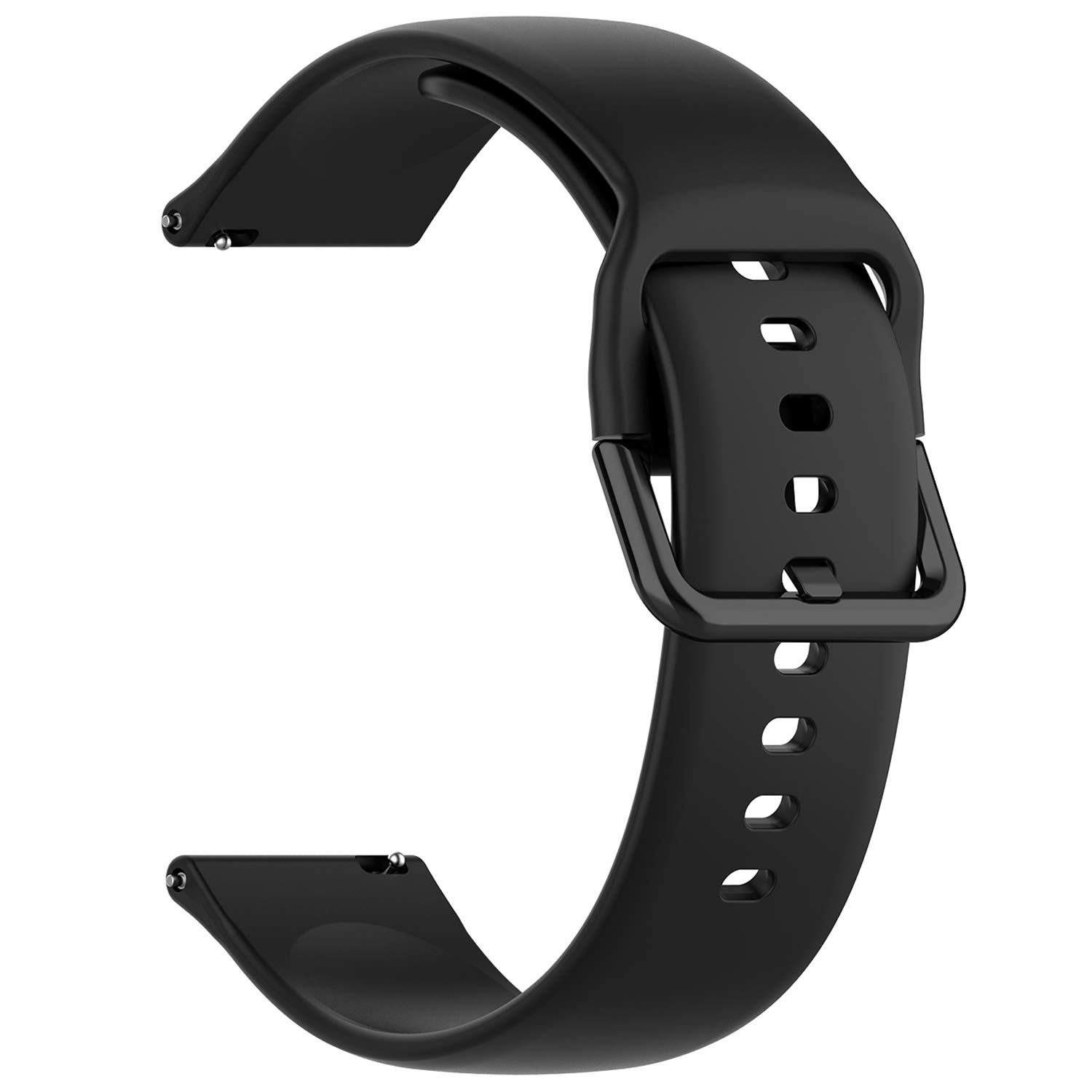 Ремінець BeWatch New 20мм для Samsung Galaxy Watch 42мм \Galaxy watch Active Чорний (1012301)