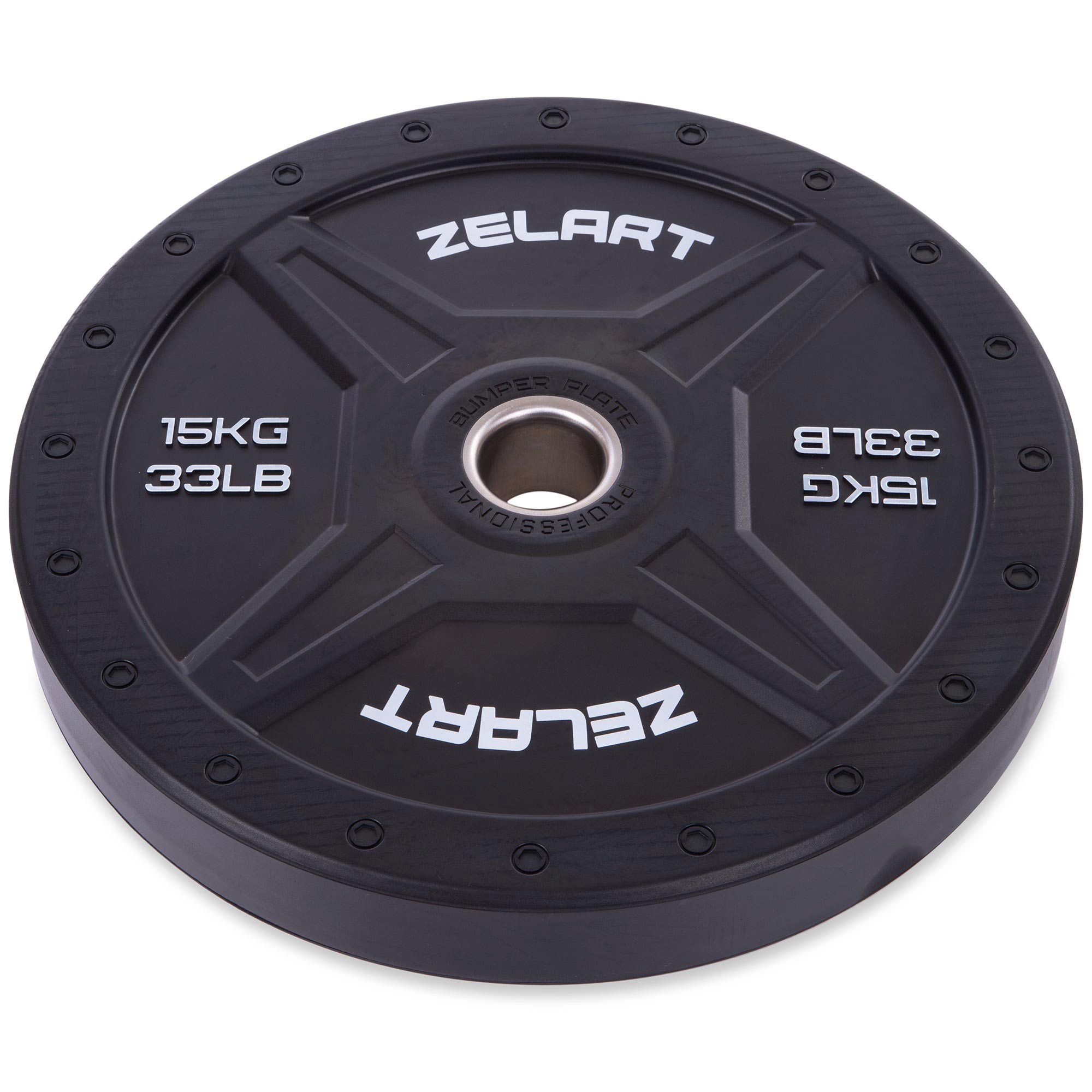 Бамперні диски для кросфіту Zelart TA-2258-15 15кг Чорний