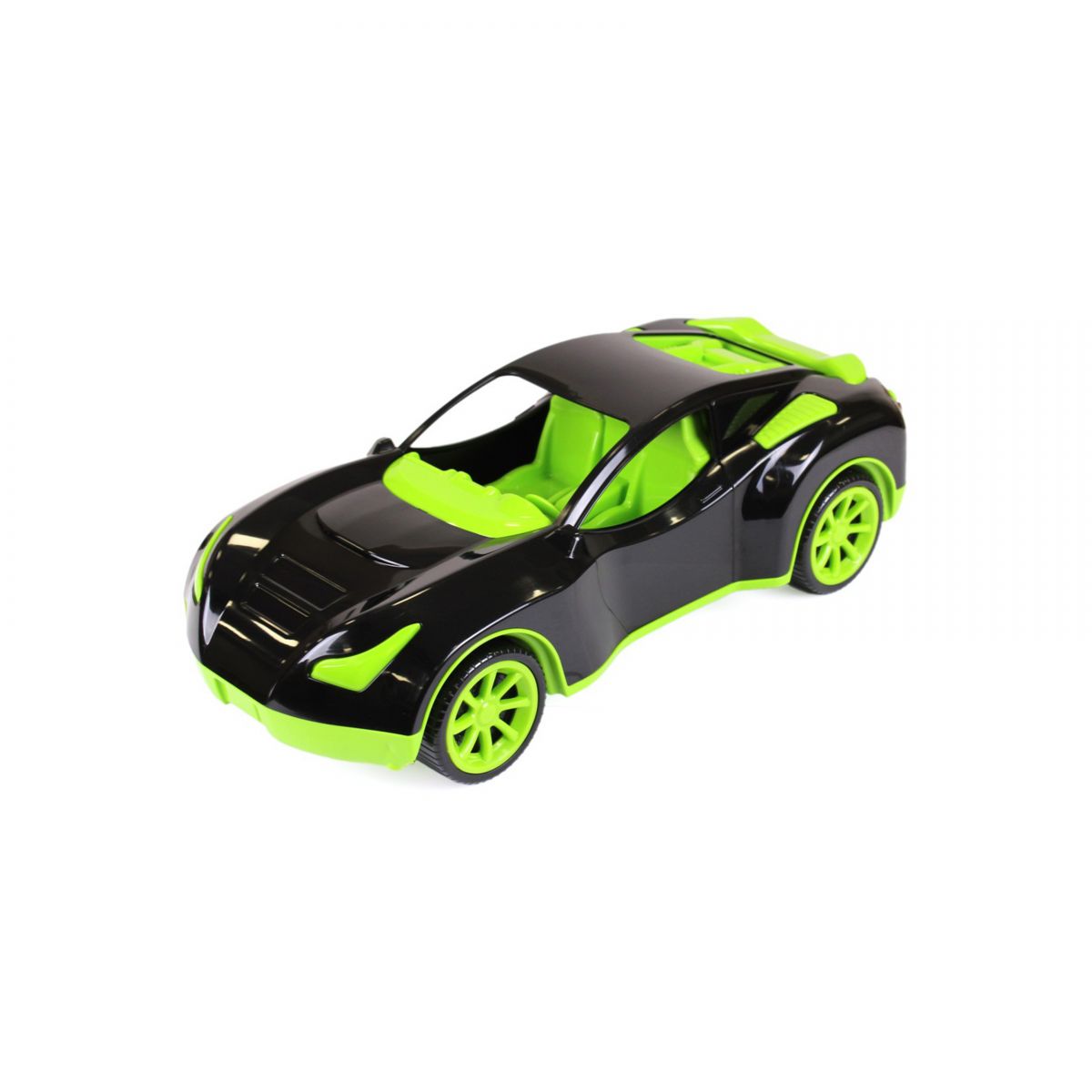 Пластиковая спортивная машина черно-зеленая Технок (6139)