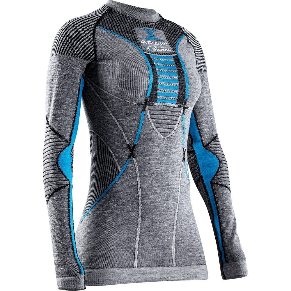 Термокофта X-Bionic Apani 4.0 Merino Shirt Round Neck Long Sleeve Women XS Синий (1068-AP-WT06W19W XS B284)