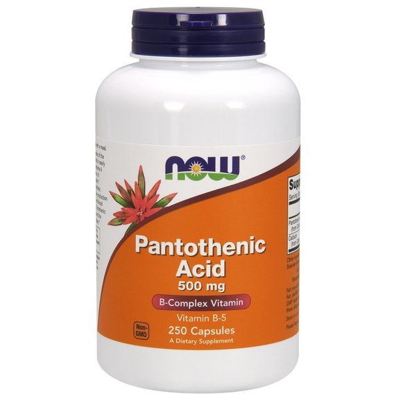 Пантотеновая кислота NOW Foods Pantothenic Acid 500 mg 250 Caps