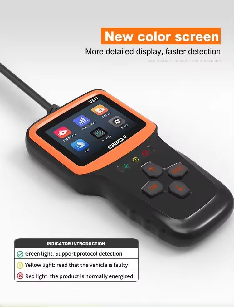 Автосканер диагностический No Brand CarD V317 OBD-2 (Н051042)