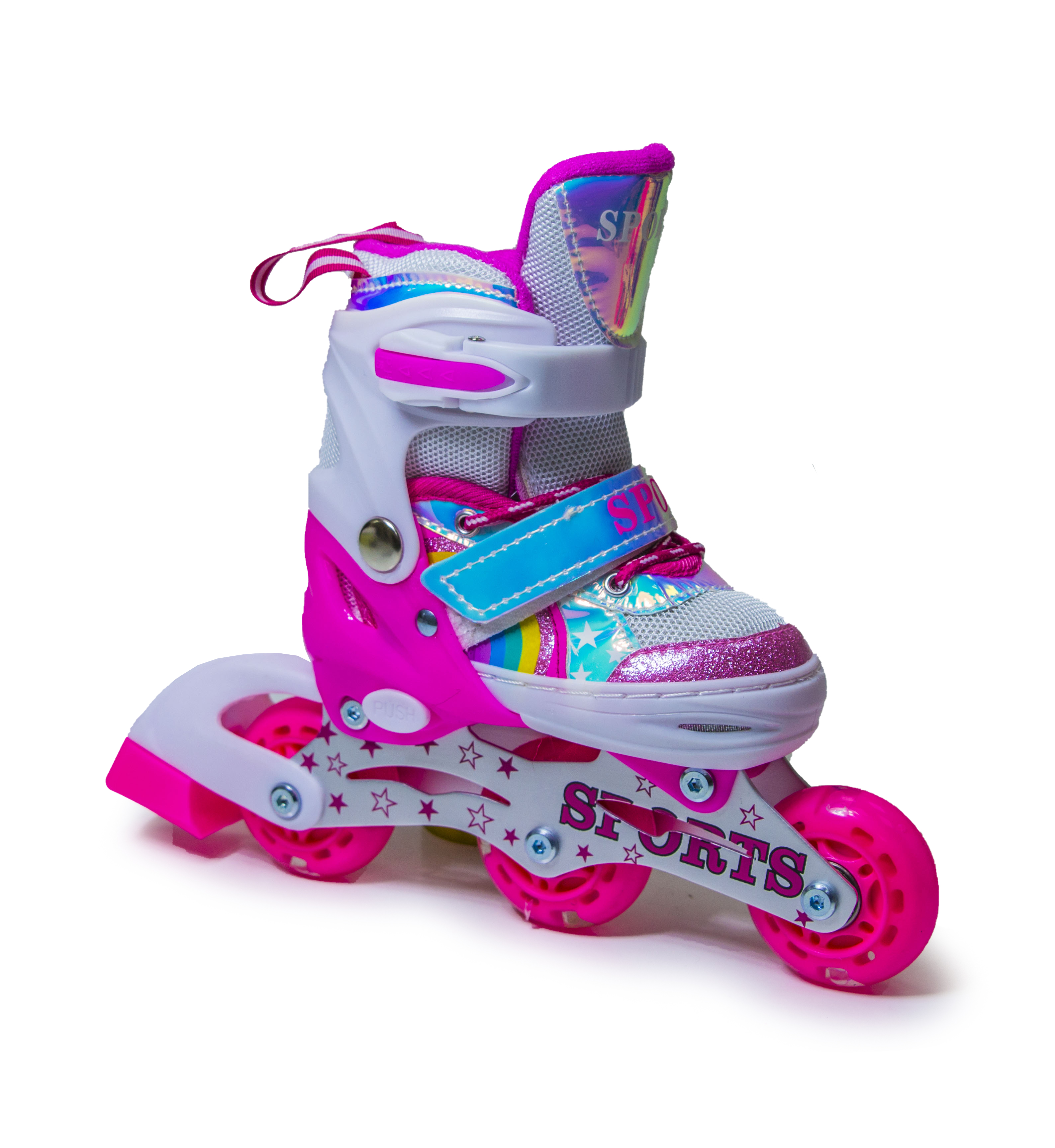Раздвижные ролики Scale Sports 26-29 Rainbow Pink (276826187)
