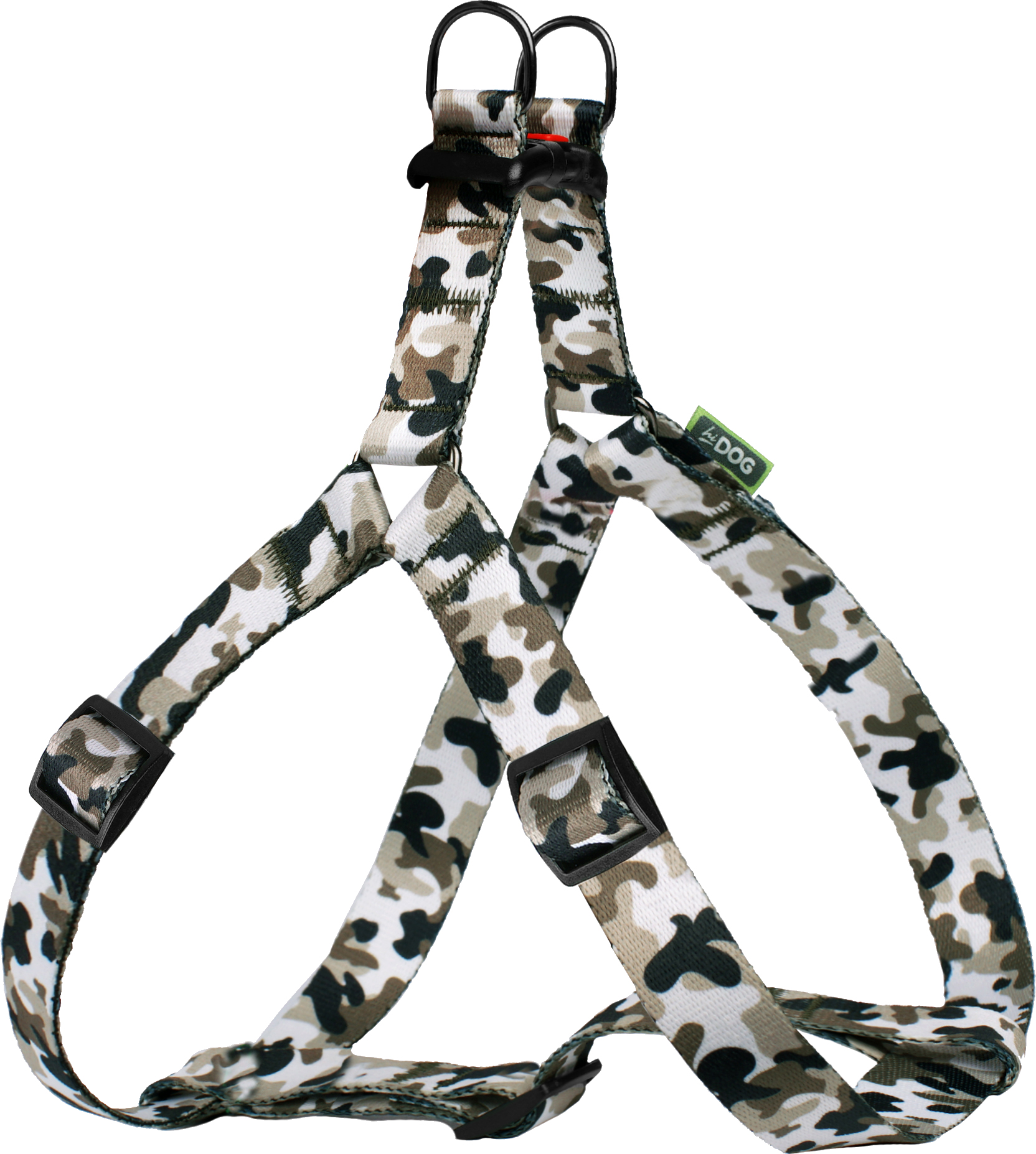 Шлея Hi Dog Military 26-40 см Різнокольоровий 2100103258013