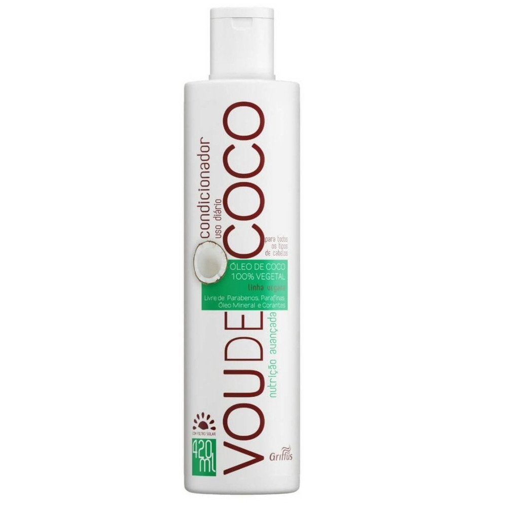 Кондиціонер для відновлення волосся Griffus Condicionador Vou de Coco 420ml (GRCOCN)