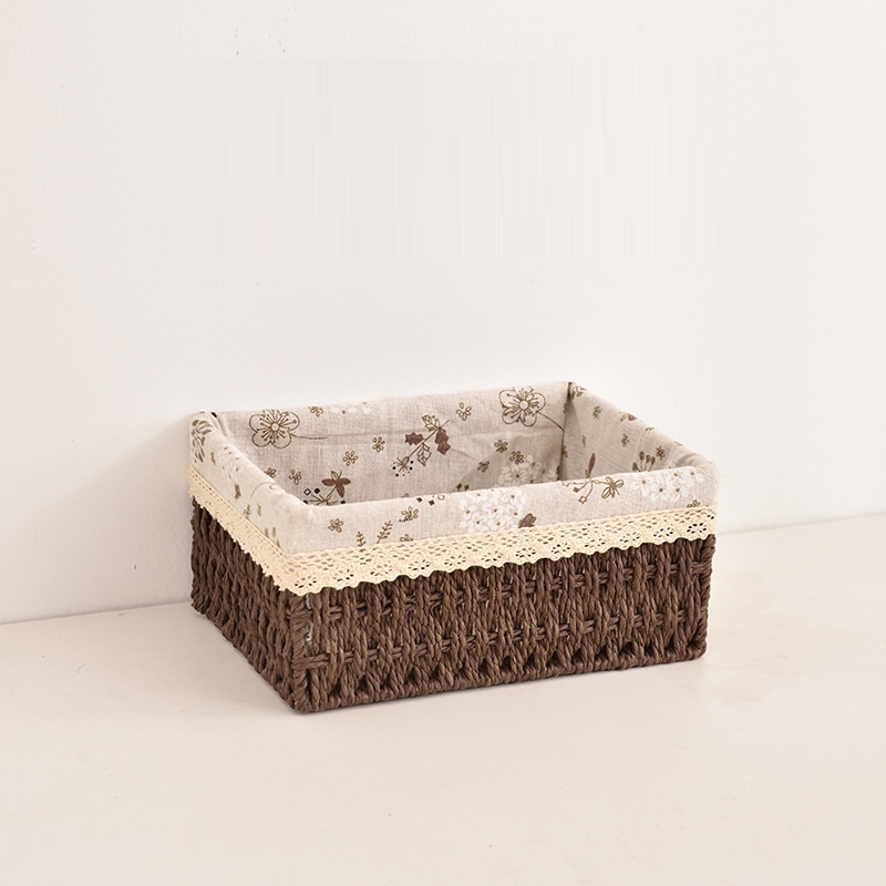 Плетеная корзина для хранения из лозы 26,5*20*12,5 см ANbeauty Brown (AN0103437)