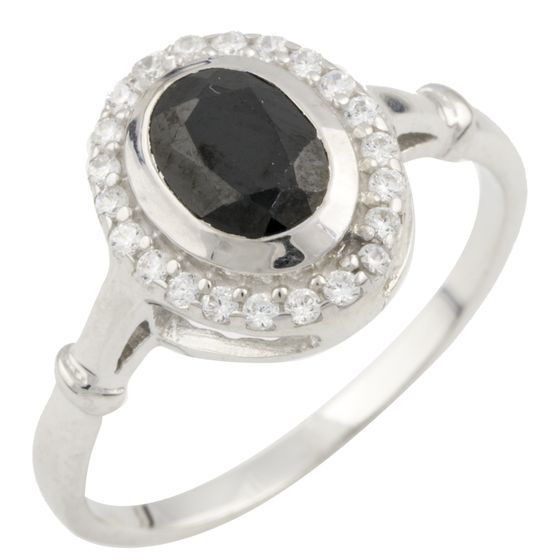 Серебряное кольцо SilverBreeze с натуральным сапфиром 1.29ct (0468518) 18 размер