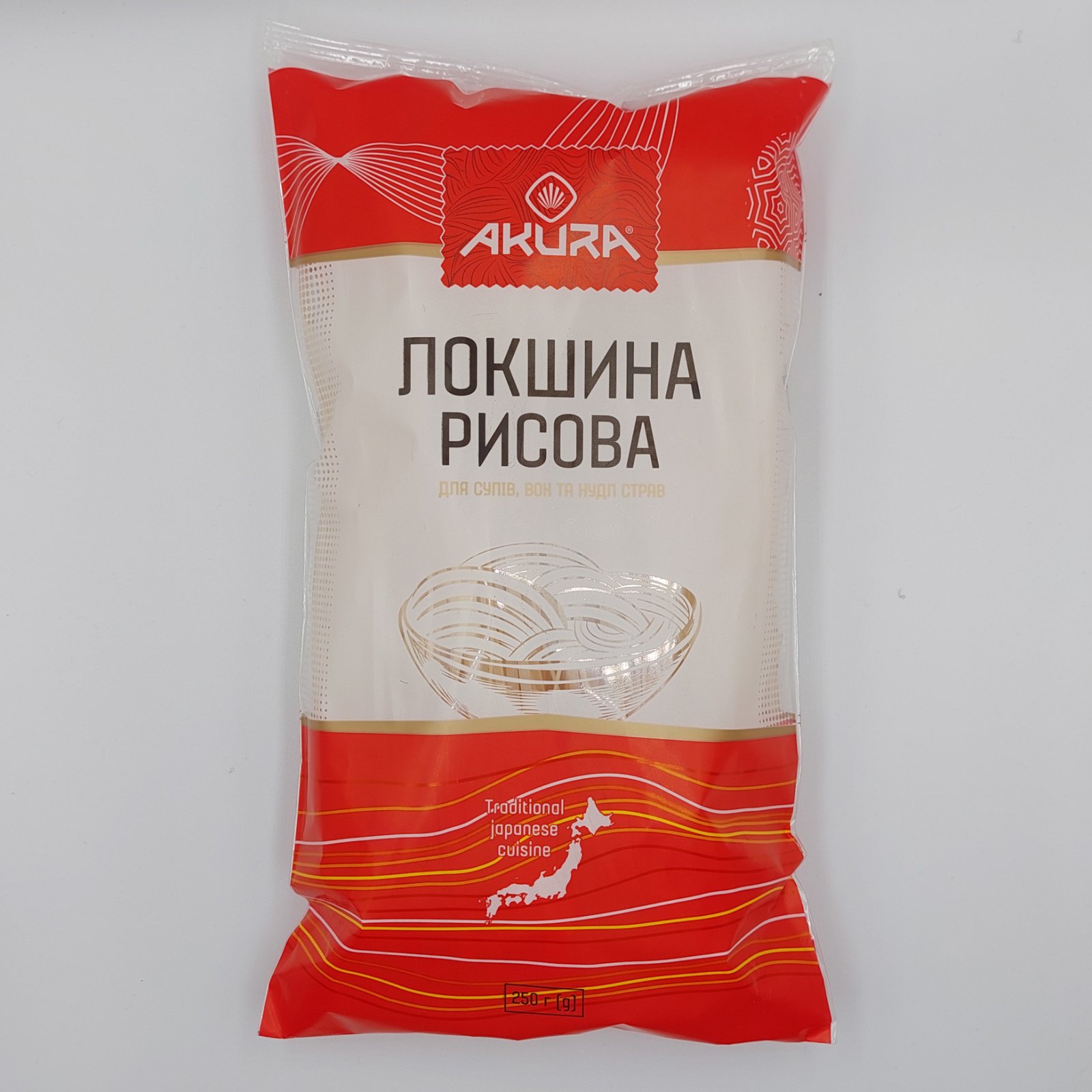 Макаронні вироби Локшина рисова ТМ Akura 250 г