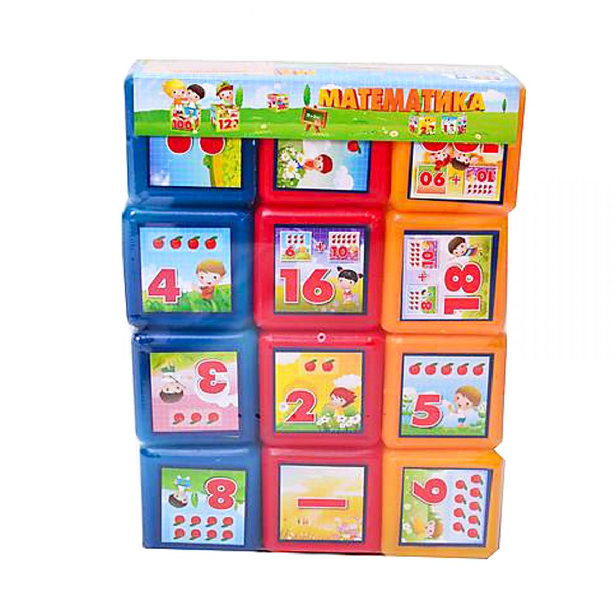 Кубики Математика 12 штук M.Toys (09052)