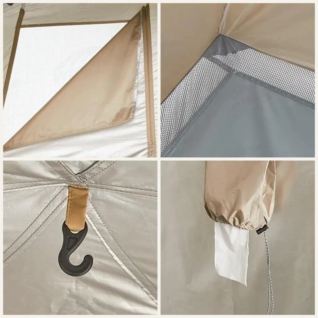 Палатка душовая зональная Naturehike NH22ZP006 240х200х120 см Коричневый (1047-6927595703984)
