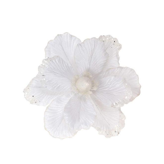 Декоративный цветок Flora Магнолия 22 см Белый (12685)