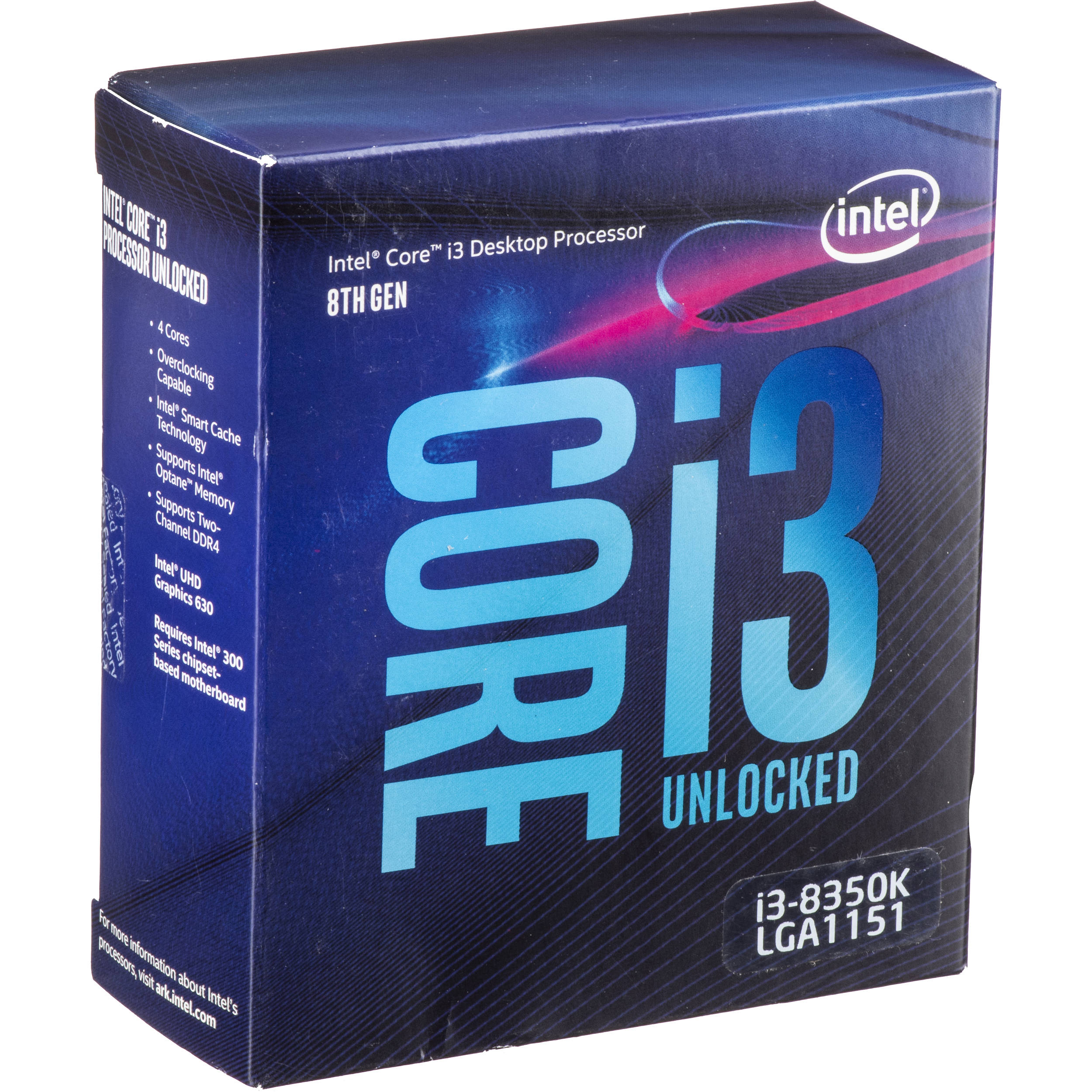 Процесор Intel Core i3-8350K 4GHz 8MB Box (F00139076)