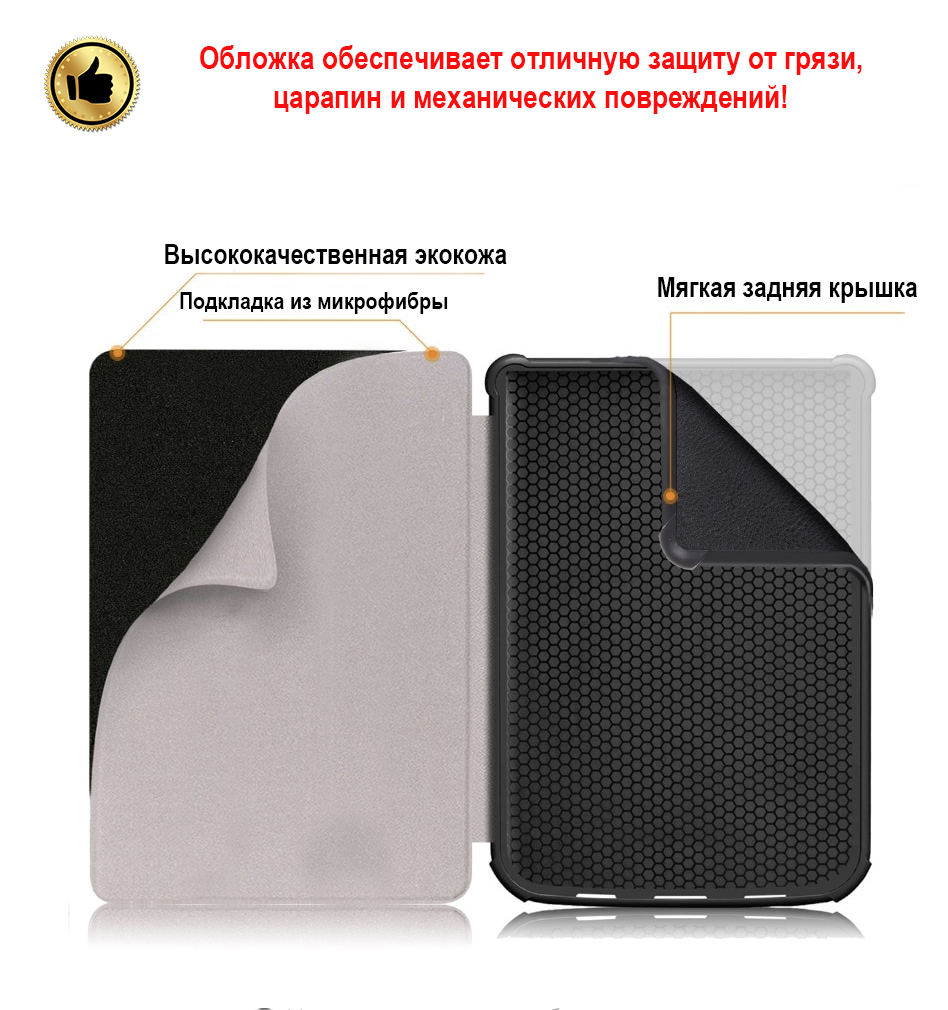 Обкладинка для електронної книги AIRON Premium PocketBook 616/627/632 picture 6 Метелик