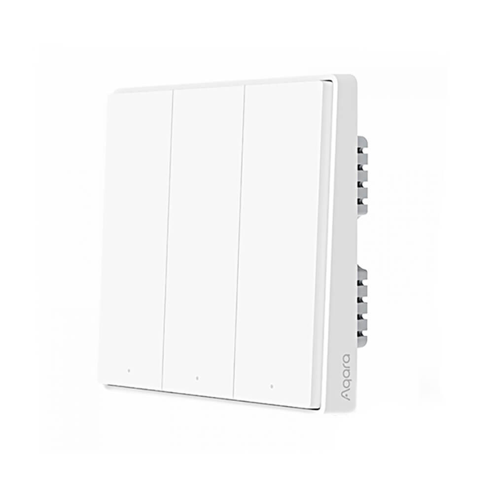 Розумний вимикач Xiaomi Aqara Smart Light Switch ZigBee Version 3 кнопки без нульової лінії Білий (QBKG25LM)