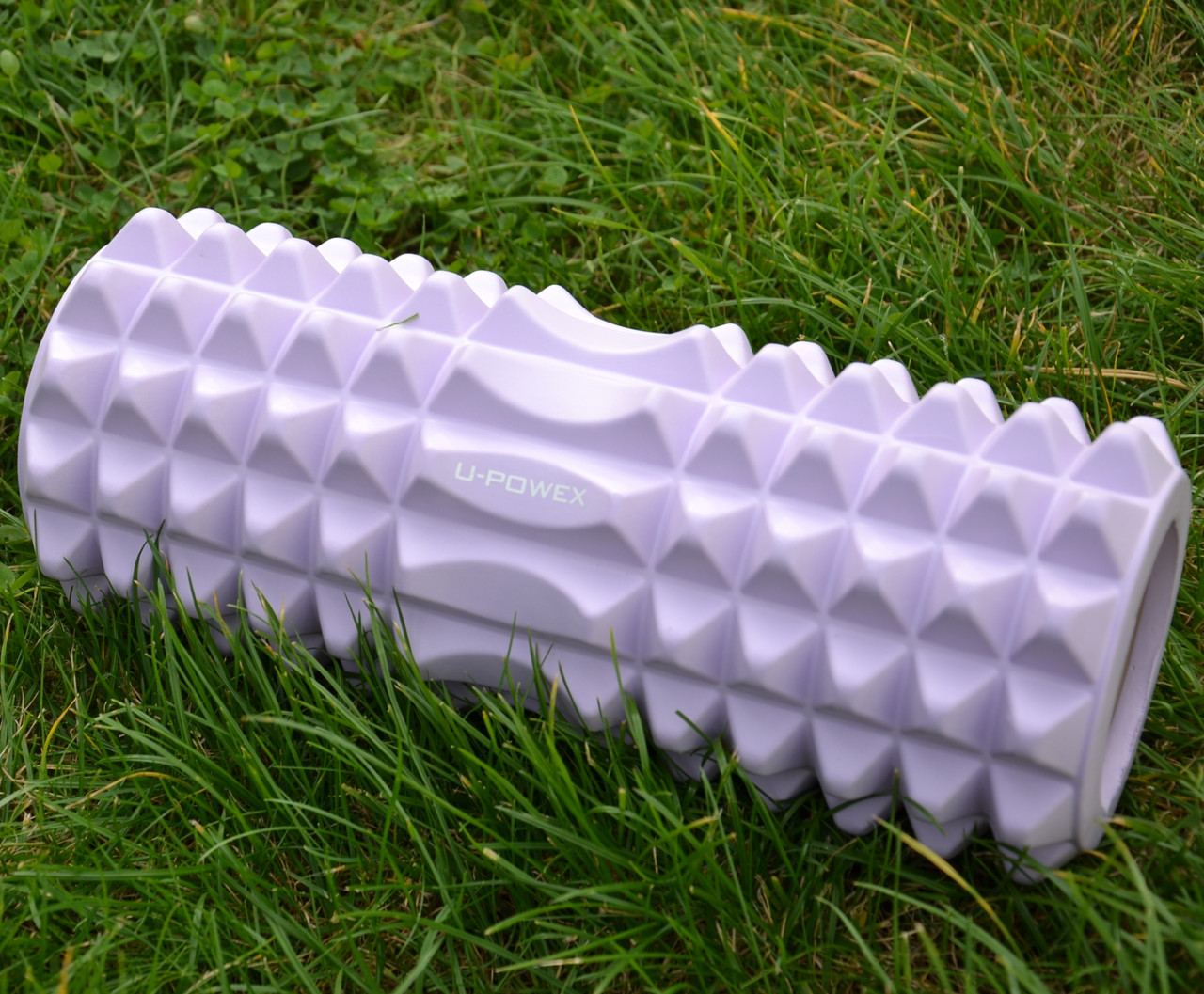 Масажний ролик роллер U-POWEX EVA foam roller 33x14 см Type 2 Purple