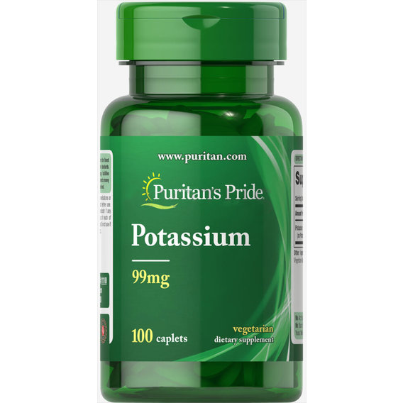 Микроэлемент Калий Puritan's Pride Potassium 99 mg 100 Caplets