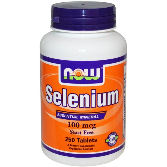 Комплекс Селен и Молибден NOW Foods Selenium 100 mcg 250 Tabs