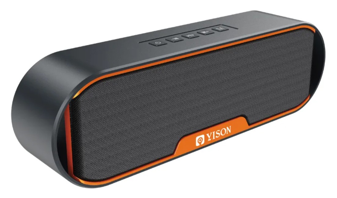 Портативная блютуз колонка Yison H4 TF card micro-usb 3,5-мм FM 1200 mah Grey