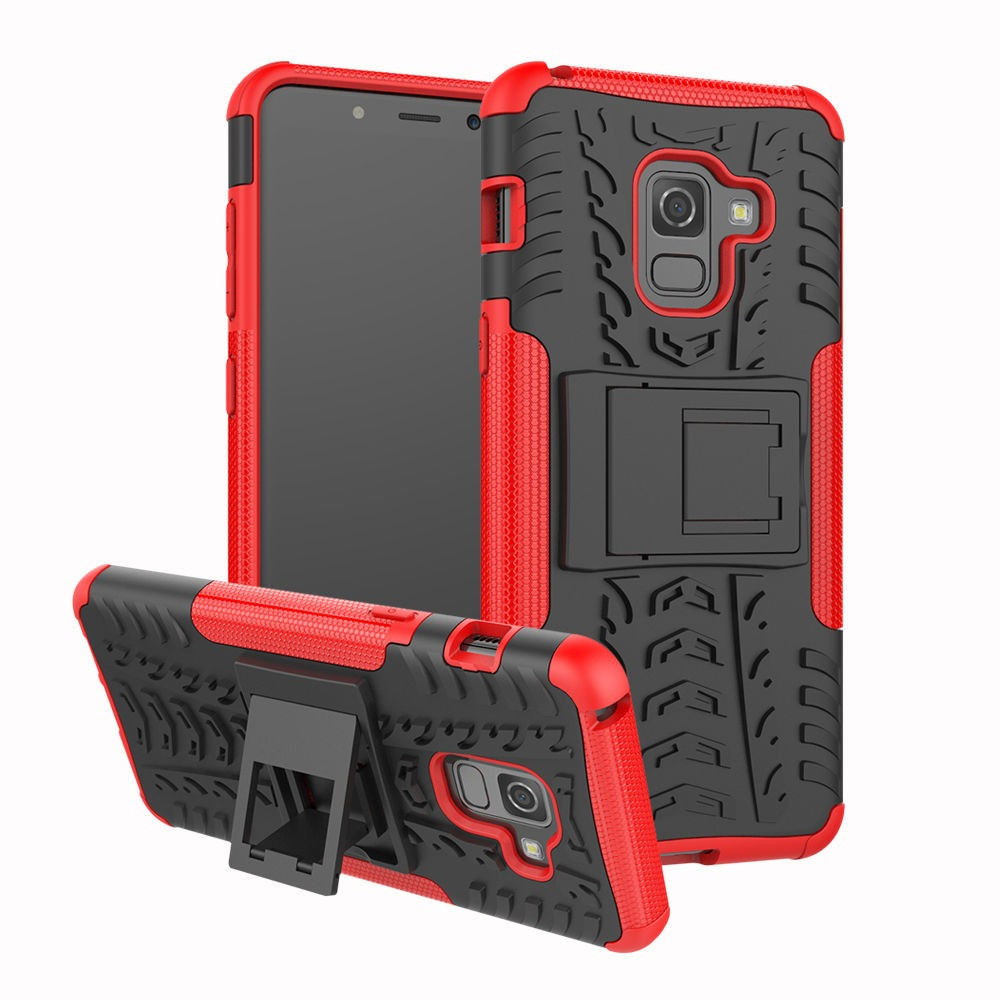 Чохол Armor Case для Samsung A730 Galaxy A8+ 2018 Червоний (hub_DMkf89385)
